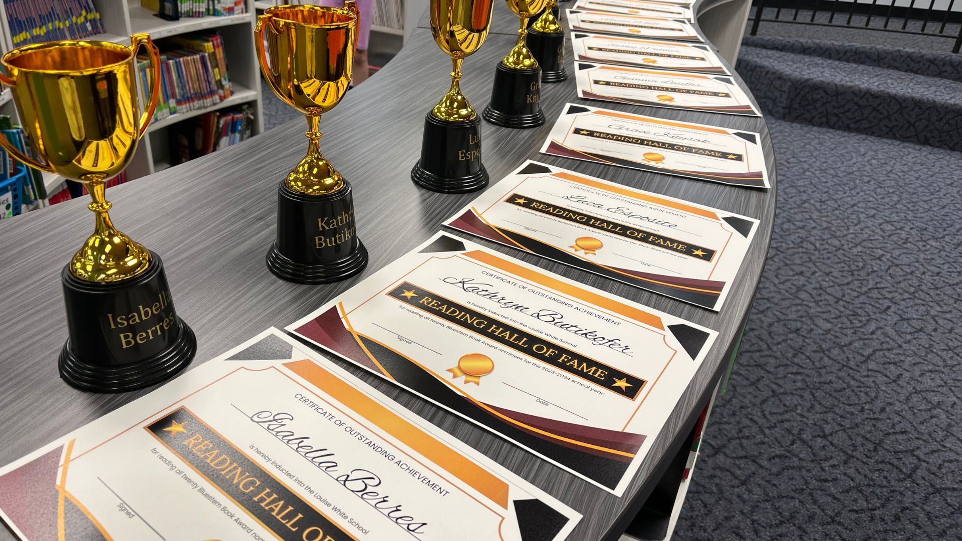 <p>Certificates of Achievement</p>
